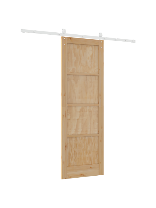 Bīdāmās durvis ar aprīkojuma komplektu 73.5x211 cm masīvkoka priede