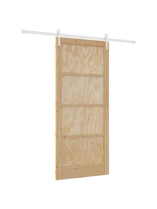 Bīdāmās durvis ar aparatūras komplektu 93x211 cm masīvkoka priedes