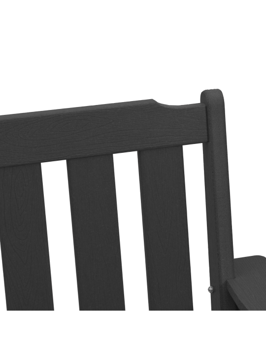 Dārza ēdamkrēsli 4 gab. melns 65,5x55,5x88 cm hdpe