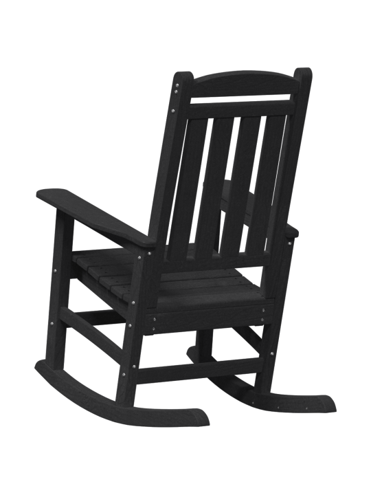 Dārza šūpuļkrēsli 2 gabali melns 70x92x107.5 cm hdpe