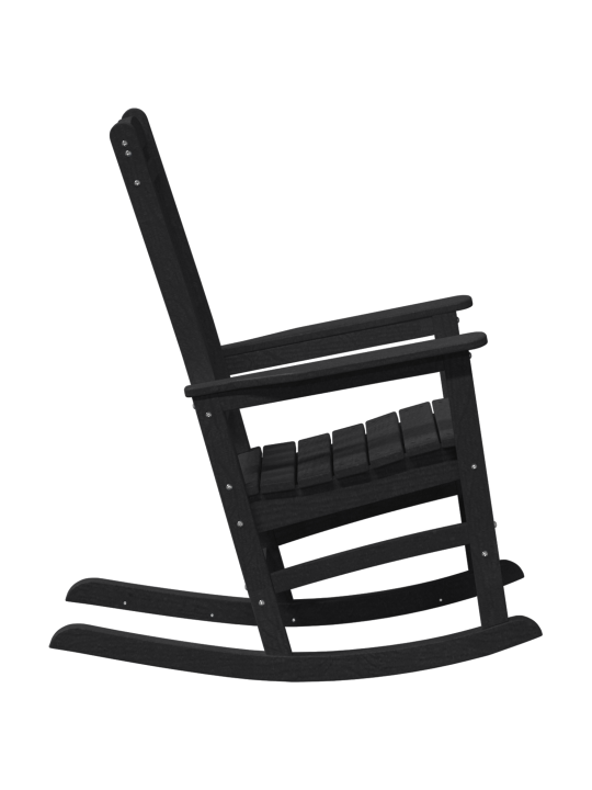 Dārza šūpuļkrēsli 2 gabali melns 70x92x107.5 cm hdpe