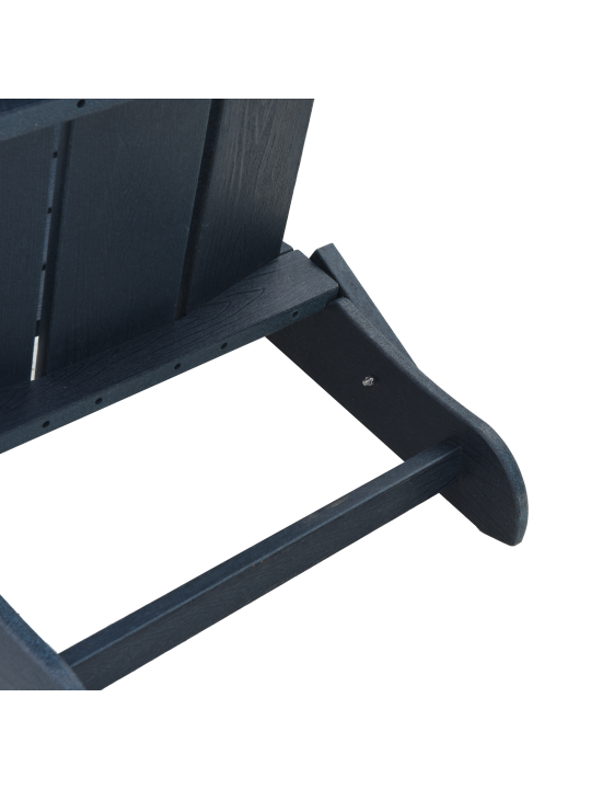 3 daļu dārza atpūtas komplekts tumši zils hdpe