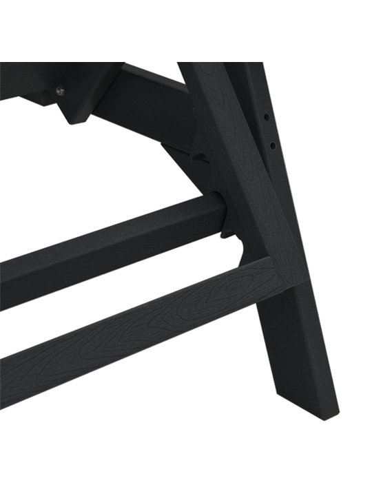 Sauļošanās krēsli 2 gab. melns 162x53x98,5 cm hdpe