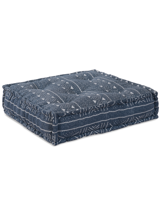 4-sēžu modulārs poufs dīvāns, indigo krāsā