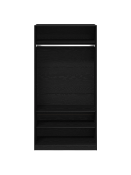 Skapjis melns ozolkoks 100x50x200 cm inženierijas koks