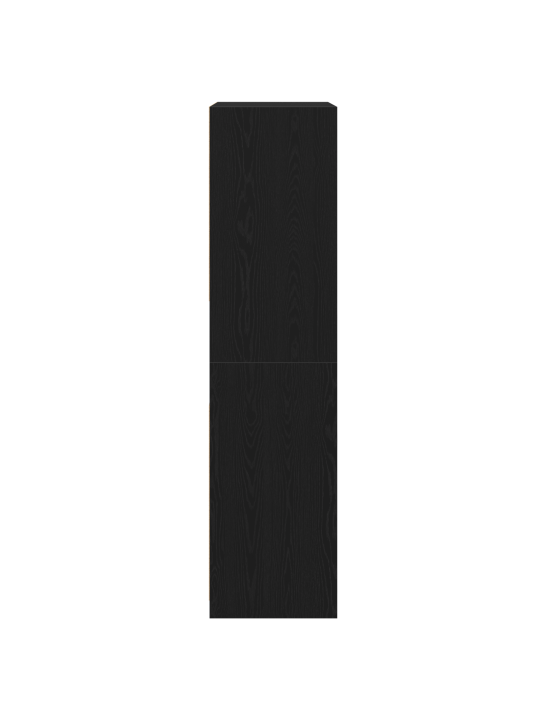 Skapjis melns ozolkoks 100x50x200 cm inženierijas koks