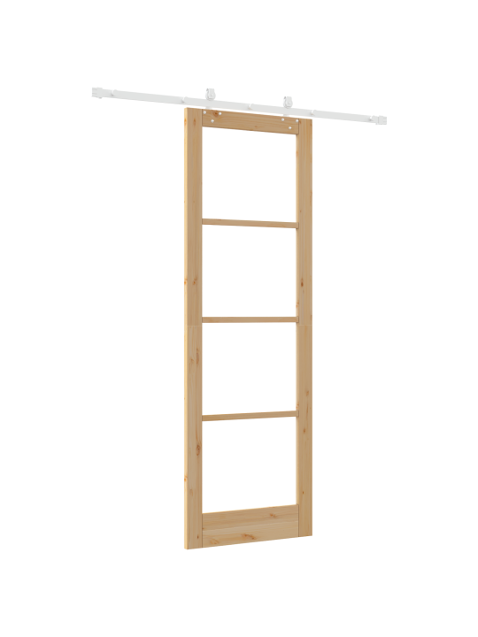 Bīdāmās durvis ar aparatūras komplektu 78x232 cm cietais koks priedes