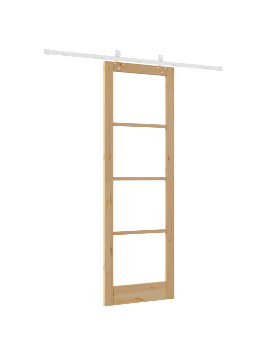 Bīdāmās durvis ar aparatūras komplektu 78x232 cm masīvkoks priede