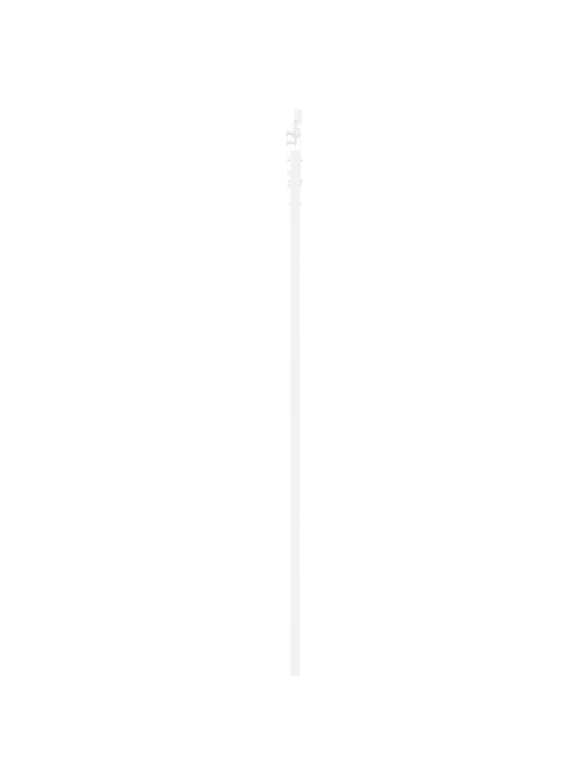 Baltas iekšējās durvis ar aparatūras komplektu 78 x 211 cm cietā priedes koks