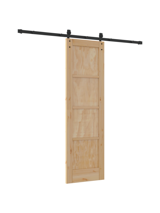 Bīdāmās durvis ar aparatūras komplektu 61x198.5 cm ciets priežu koks