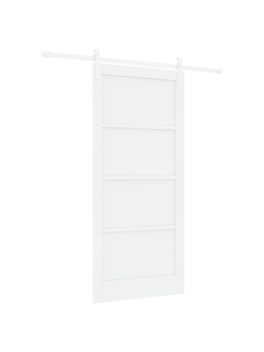 Vidaxl bīdāmās durvis ar piederumiem balts 93x202 cm masīvkoks priežu, vidaxl iekšdurvis “orkdal” balts 93x202x4 cm masīvkoks priežu