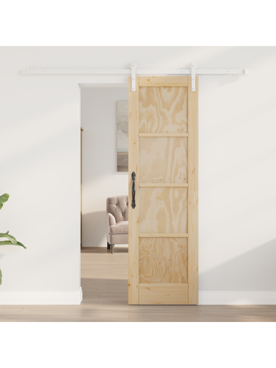 Bīdāmās durvis ar aparatūras komplektu 61x198.5 cm cieta koka priede
