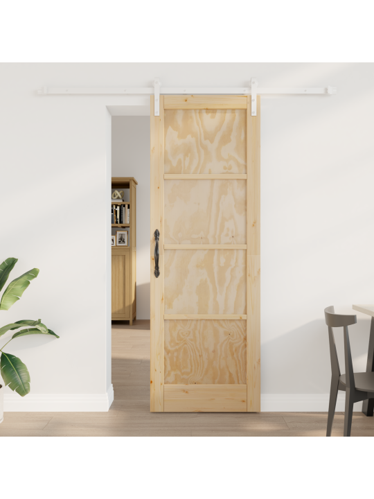 Bīdāmās durvis ar aparatūru 73.5x211 cm cietā koka priede