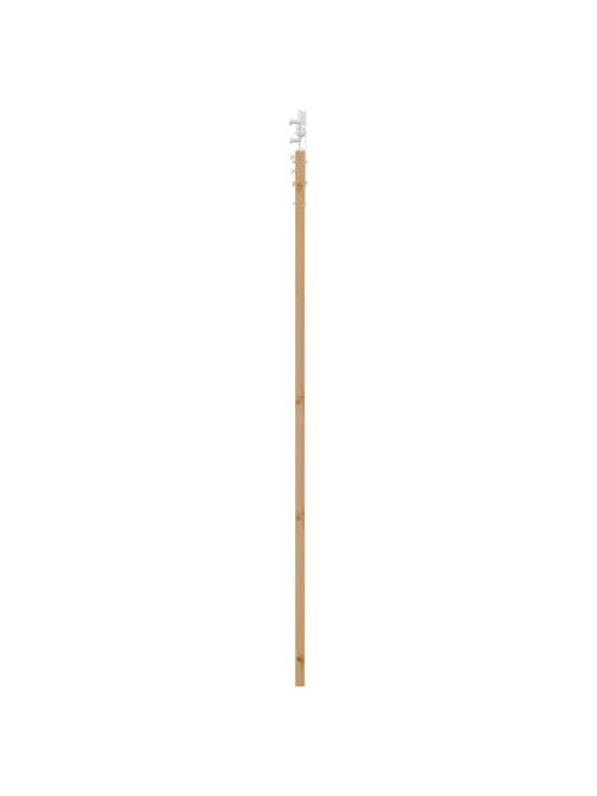 Bīdāmās durvis 2 komplektā dabiska un balta koks 83 x 211 cm