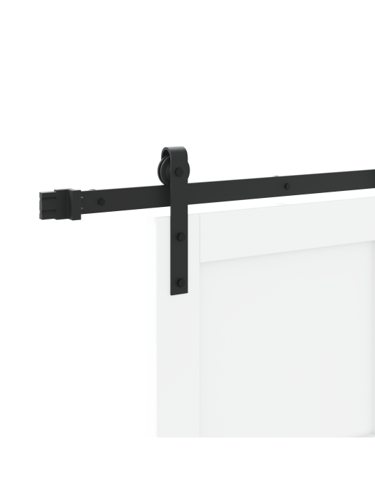 Bīdāmās durvis ar aparatūras komplektu baltas 83x232 cm cietā koka priežu
