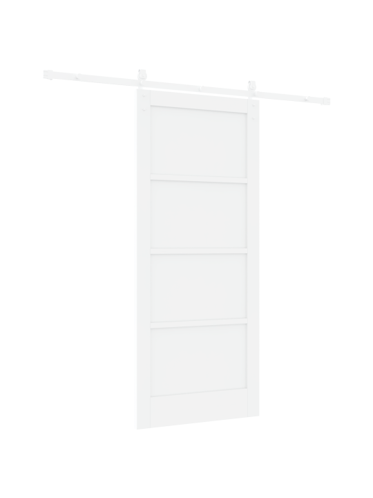 Bīdāmā durvis ar aparatūras komplektu balts 86x198.5 cm mdf