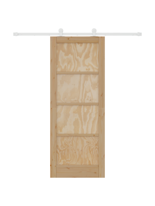 Bīdāmās durvis ar aksesuāru komplektu 78x202 cm masīvkoks priede