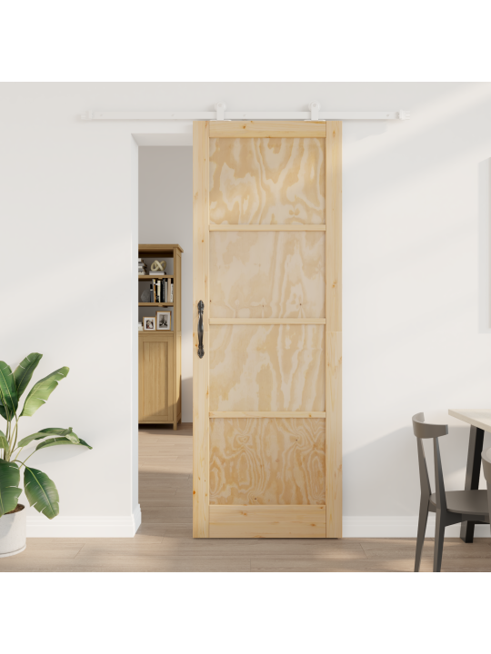 Bīdāmās durvis ar aparatūru 83x232 cm no cietā koka priežu