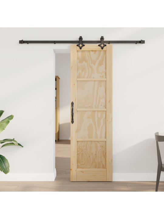 Bīdāmās durvis ar aparatūras komplektu 61x198.5 cm masīvkoka priede