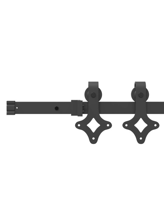 Bīdāmās durvis ar detaļu komplektu baltas 78x202 cm Ciets koks priede