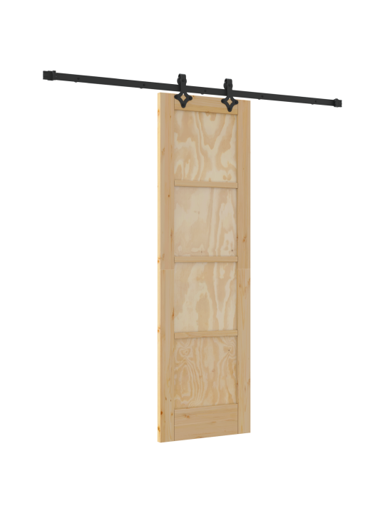 Bīdāmās durvis ar aprīkojuma komplektu 61x198.5 cm Masīvkoka priede