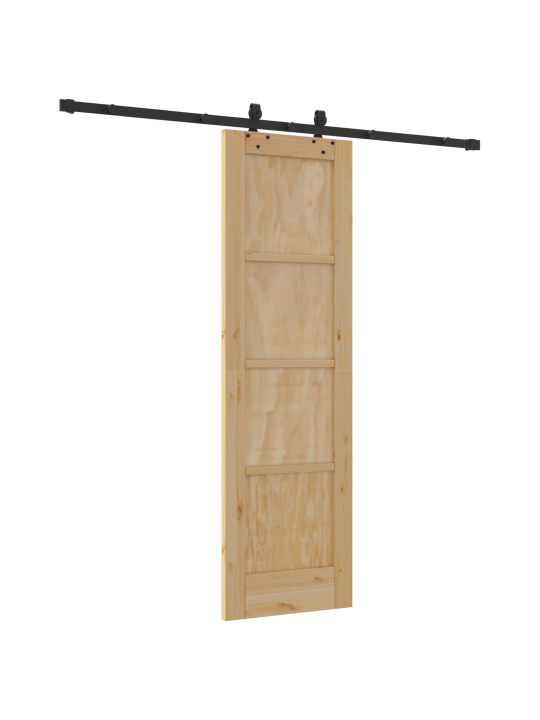 Bīdāmās durvis ar aprīkojuma komplektu 61x198.5 cm Masīvkoka priede