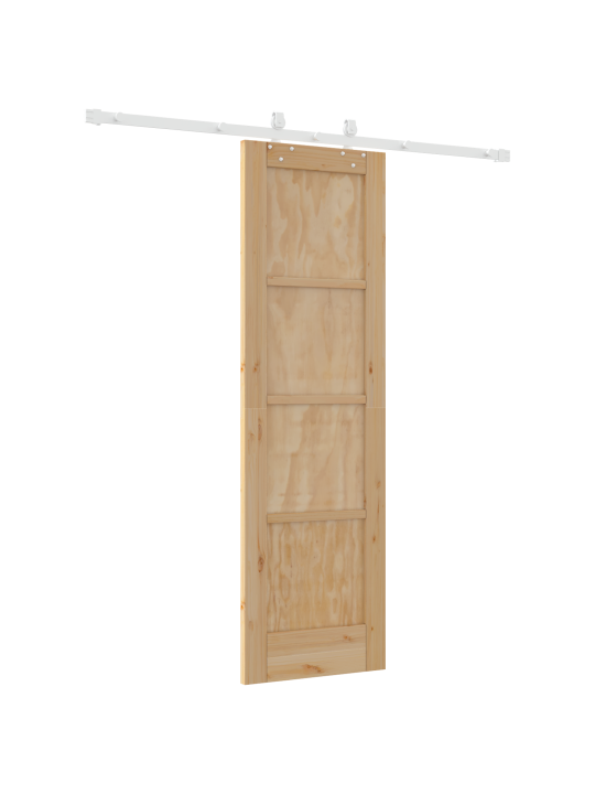 Bīdāmās durvis ar aparatūras komplektu 61x198.5 cm cietais priedes koks
