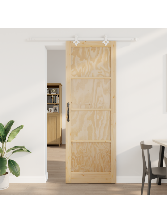 Bīdāmās durvis ar aparatūras komplektu 83x232 cm Masīvkoka priede
