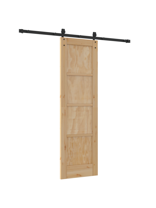 Bīdāmās durvis ar aparatūras komplektu 61x198.5 cm cietā priedes kokā