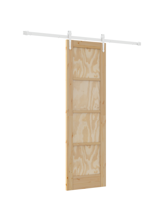 Bīdāmās durvis ar piederumu komplektu 61x198.5 cm no masīvkoka priedes