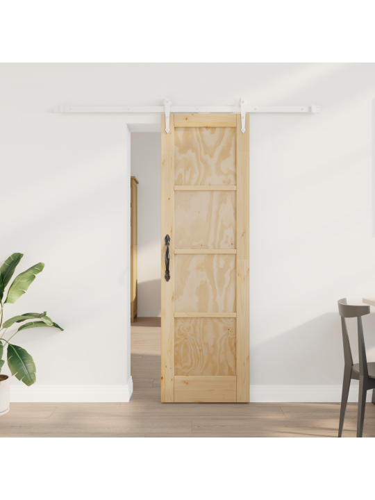Bīdāmās durvis ar piederumu komplektu 61x198.5 cm no masīvkoka priedes