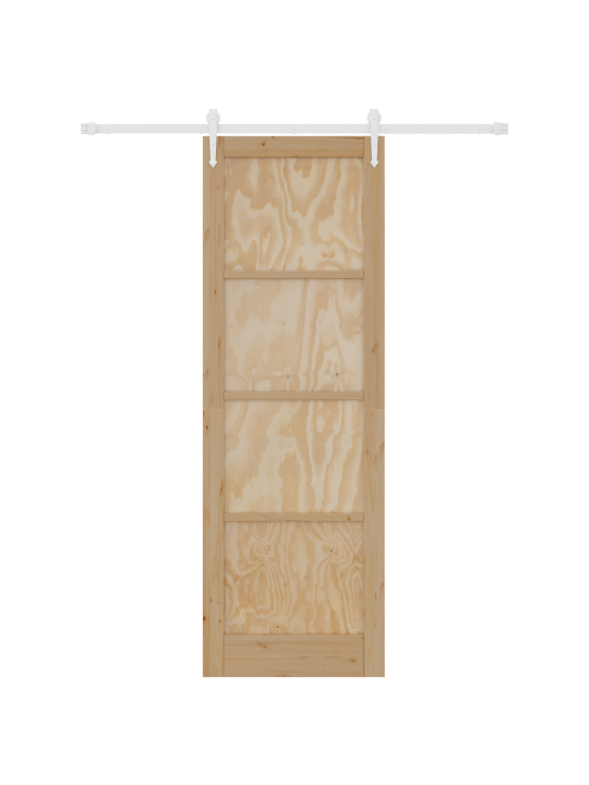 Bīdāmās durvis ar aparatūras komplektu 78x232 cm Masīvkoks priedes