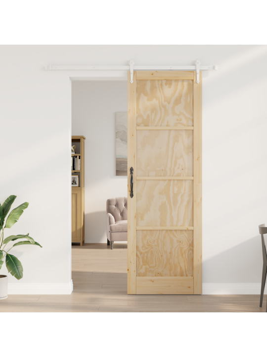 Bīdāmās durvis ar aparatūras komplektu 78x232 cm Masīvkoks priedes