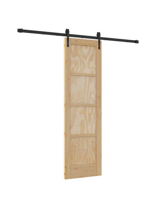 Bīdāmās durvis ar aparatūras komplektu 61x198,5 cm masīvkoka priede
