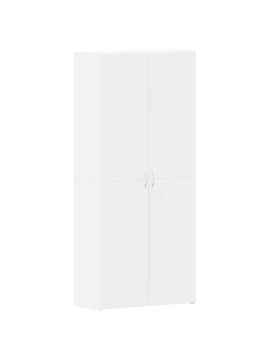 Apavu skapis balts 80x35.5x180 cm inženierijas koks