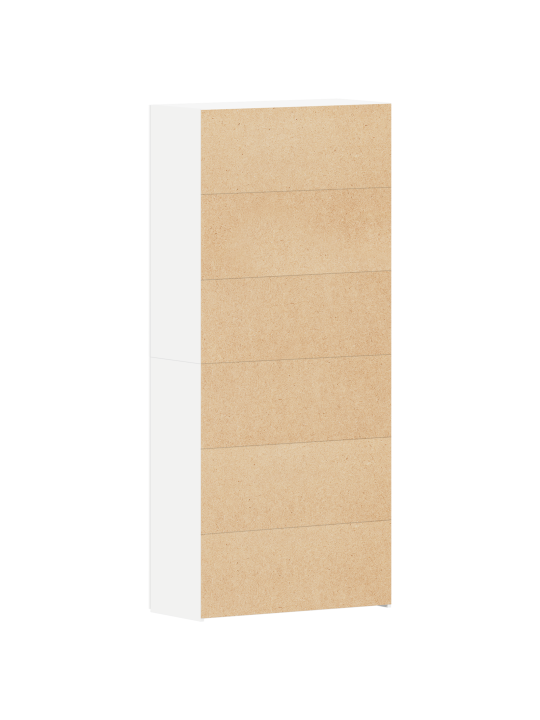 Apavu skapis balts 80x35.5x180 cm inženierijas koks