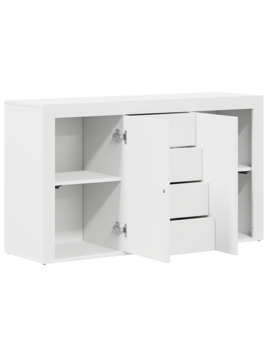 Baltais sidebords balts koks 120 x 36 x 69 cm uzglabāšana