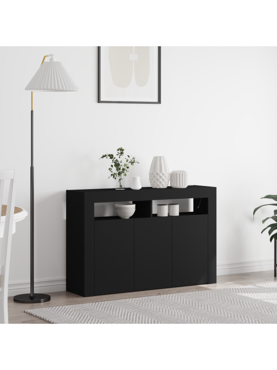 Sēdeklis melns inženierijas koksne 116 x 30 x 75 cm sēdeklis