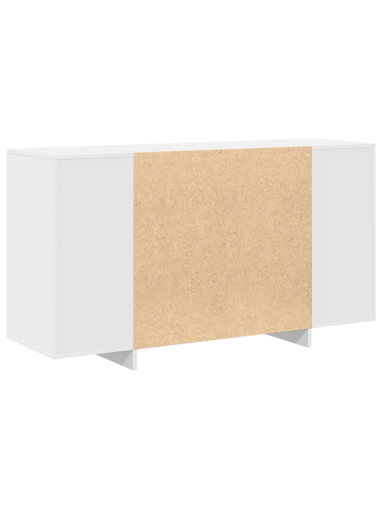 Baltais sānu skapis balts koks 135 x 41 x 75 cm