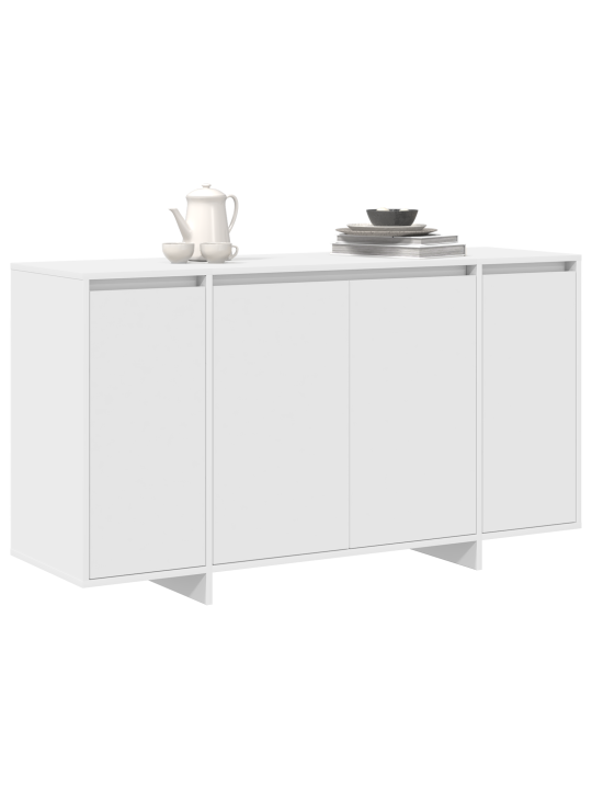 Baltais sānu skapis balts koks 135 x 41 x 75 cm