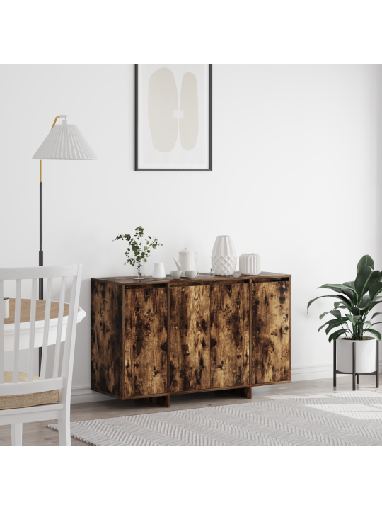 Dūmota ozola bufete dūmots ozols inženierijas koks 120 x 41 x 75 cm