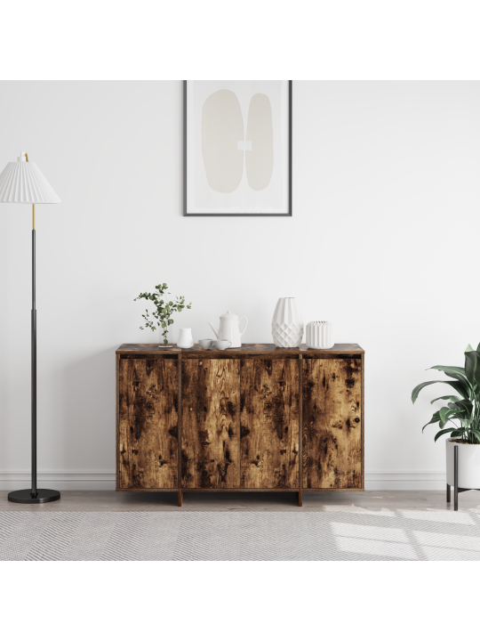 Dūmota ozola bufete dūmots ozols inženierijas koks 120 x 41 x 75 cm