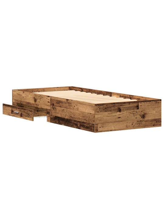 Gultas rāmja vecs koks 90x200 cm inženierijas koks