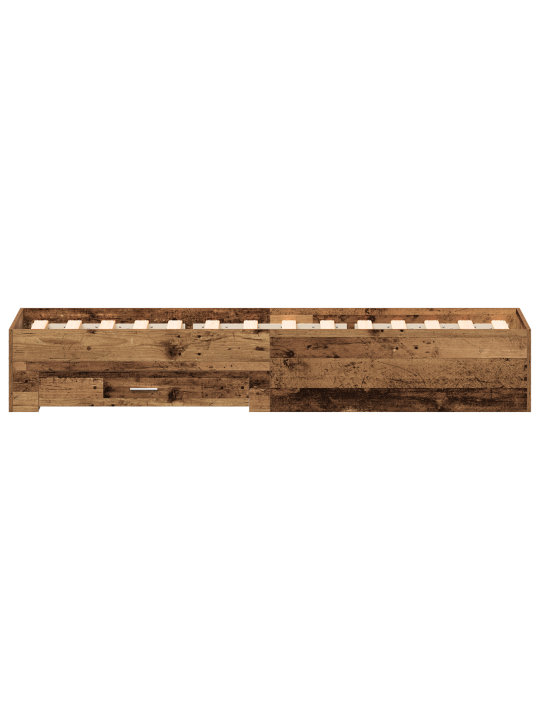 Gultas rāmja vecs koks 90x200 cm inženierijas koks