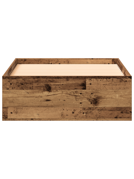 Gultas rāmis vecs koks 90x190 cm Inženierijas koks