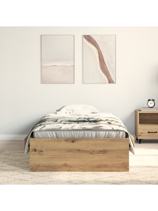 Gultas rāmis Artisan Oak 90x190 cm Inženierijas koks