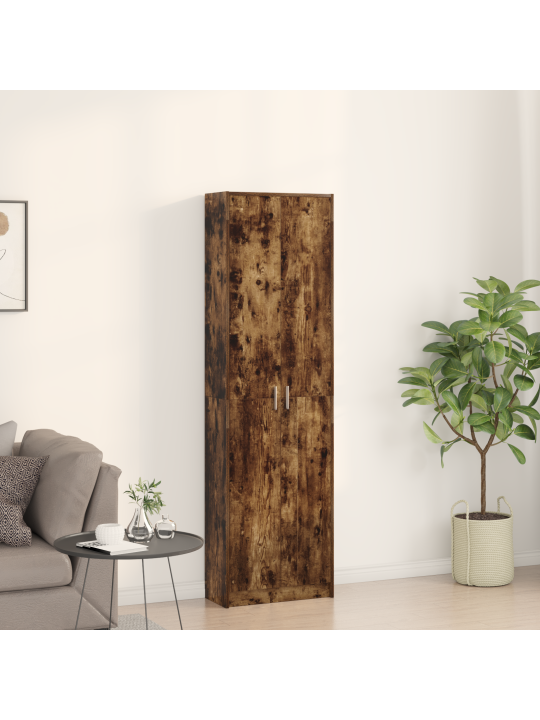 Skapjis dūmota ozola 55x25x189 cm inženierijas koks
