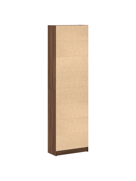 Skapjis brūnā ozolā 55x25x189 cm inženierijas koks