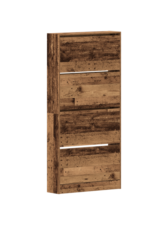 Apavu skapis vecs koks inženierijas koks 80 x 21 x 163.5 cm