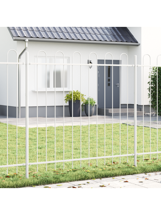Dārza žogs ar augšdaļu 6,8x1,5 m tērauds